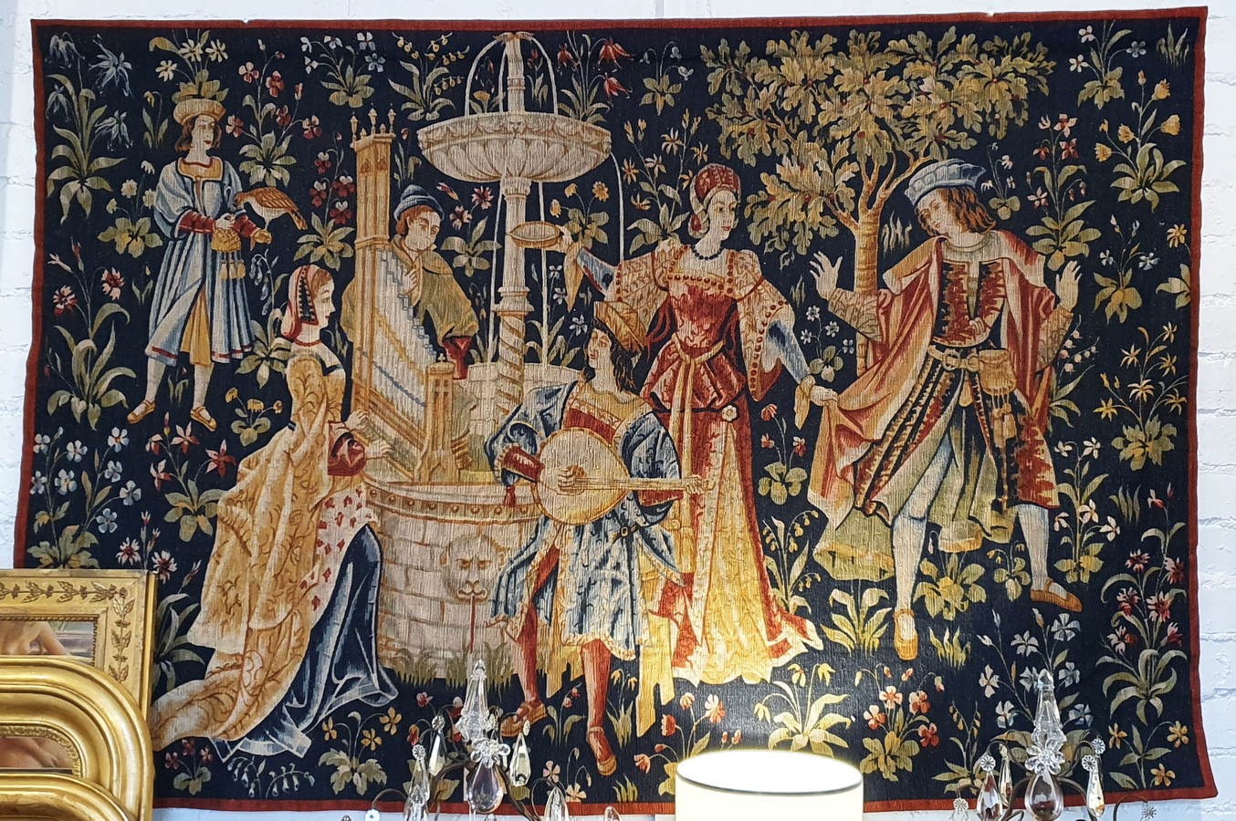 アメリヴィンテージ  GOBELINS TAPESTRY TOPS A French Gobelins Tapestry